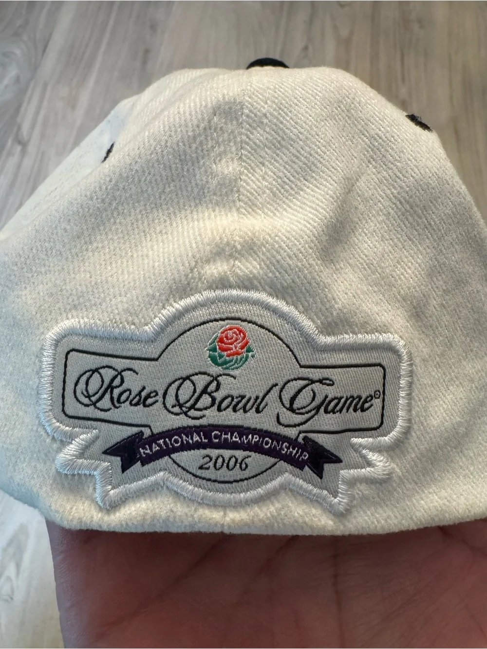 University of Texas 2006 Reebok Gray and White Rose Bowl Champions Football Hat